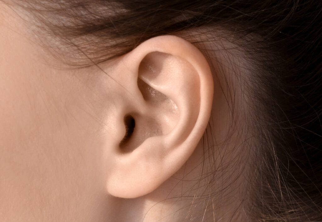 ear woman small